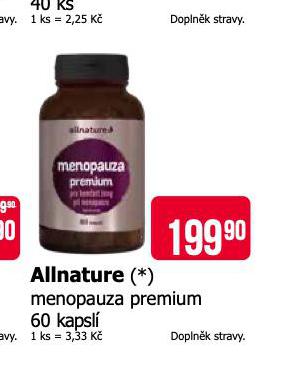 ALLNATURE MENOPAUZA PREMIUM