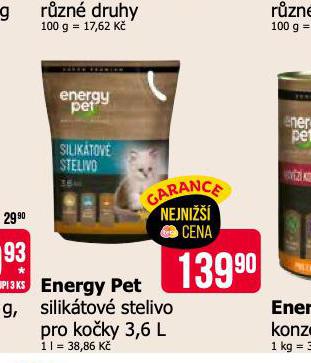 ENERGY PET SILIKTOV STELIVO PRO KOKY