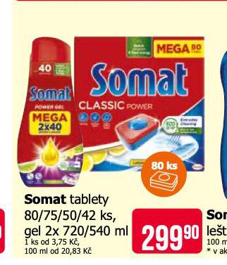 SOMAT TABLETY, GEL