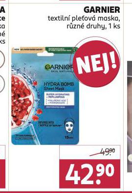 GARNIER TEXTILN PLEOV MASKA