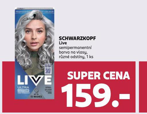 SCHWARKOPF LIVE BARVA NA VLASY