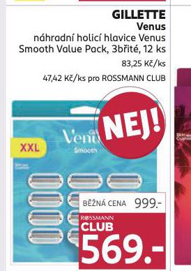 GILLETTE VENUS NHRADN HLAVICE