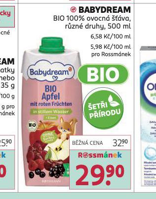 BABYDREAM BIO 100% OVOCN VA