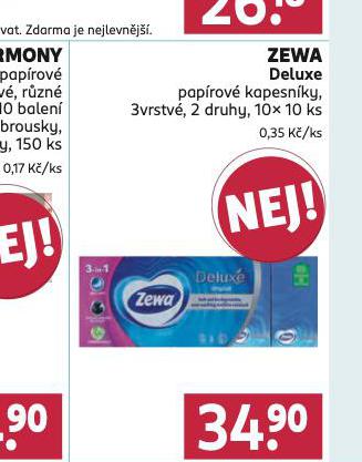 ZEWA DELUXE PAPROV KAPESNKY