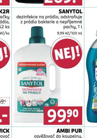 SANYTOL DEZINFEKCE NA PRDLO