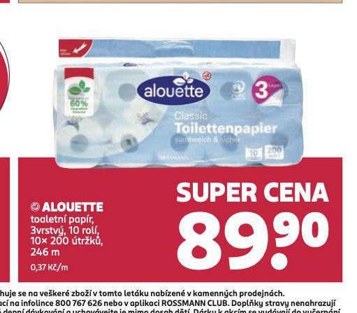 ALOUETTE TOALETN PAPR