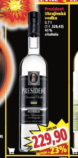 PRESIDENT UKRAJINSK VODKA