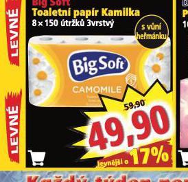 BIG SOFT TOALETN PAPR KAMILKA