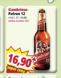 PIVO GAMBRINUS PATRON 12