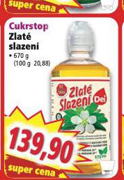 CUKRSTOP ZLAT SLAZEN