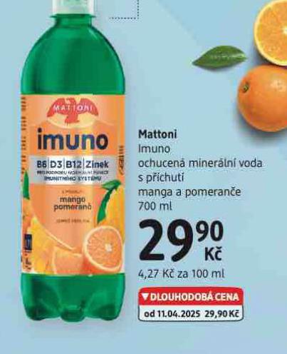 MATTONI IMUNO OCHUCEN MINERLN VODA
