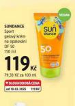 SUNDANCE SPORT GELOV KRM NA OPALOVN OF 50