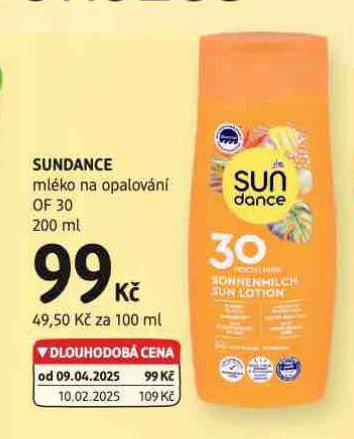 SUNDACE MLKO NA OPALOVN OF 30