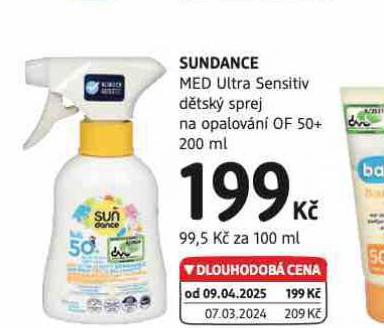 SUNDANCE DTSK SPREJ NA OPALOVN OF 50+