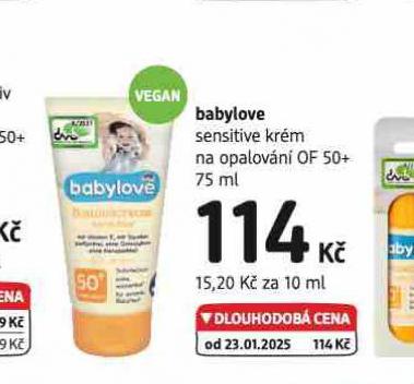 BABYLOVE SENSITIVE KRM NA OPLAOVN OF 50+