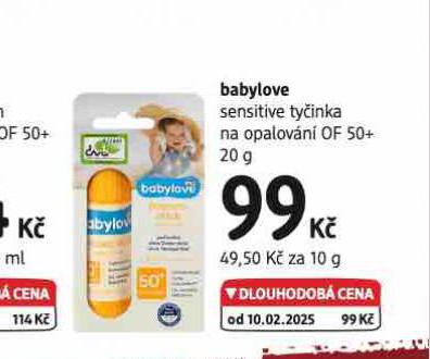 BABYLOVE SENSITIVE TYINKA NA OPALOVN OF 50+