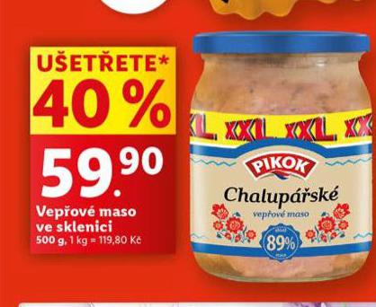 VEPOV MASO VE SKLENICI