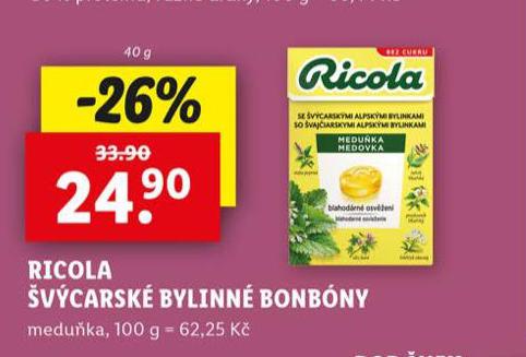 RICOLA VCARSK BYLINN BONBNY