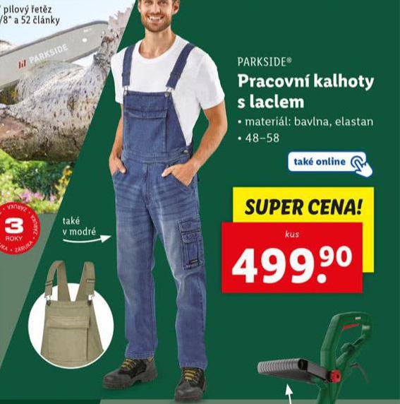 PRACOVN KALHOTY S LACLEM