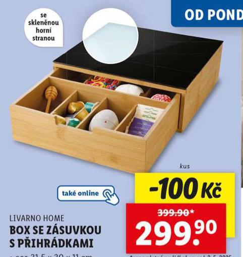 BOX SE ZSUVKOU S PIHRDKAMI
