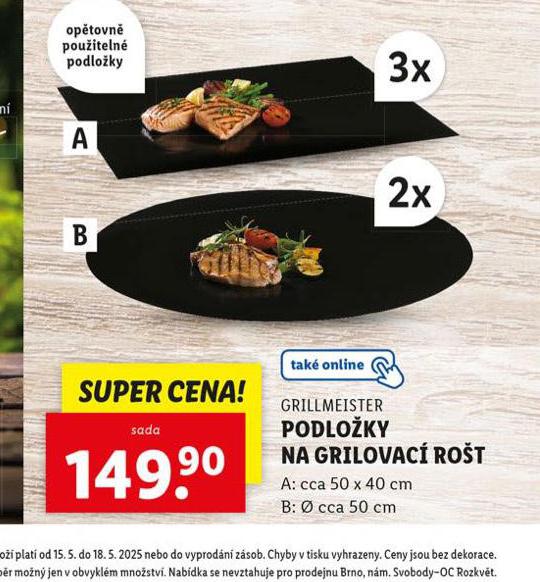 PODLOKY NA GRILOVAC ROT