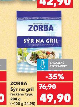 ZORBA SR NA GRIL