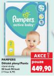 PAMPERS DĚTSKÉ PLENKY