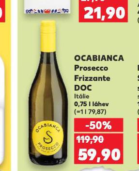 OCABIANCA PROSECCO FRIZZANTE DOC