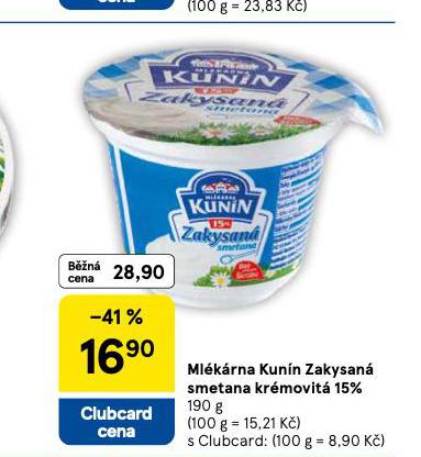 ZAKYSAN SMETANA KRMOVIT 15%