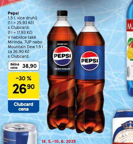 PEPSI, MIRINDA, 7UP, MOUNTAIN DEW