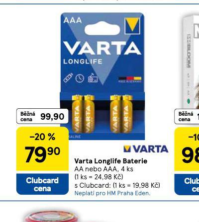 VARTA LONGLIFE BATERIE