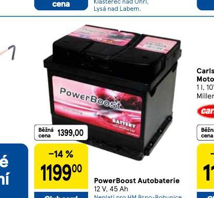 PWERBOOST AUTOBATERIE 45 Ah