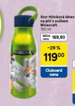 STOR HLINÍKOVÁ LÁHEV NA PITÍ S OUŠKEM MINECRAFT