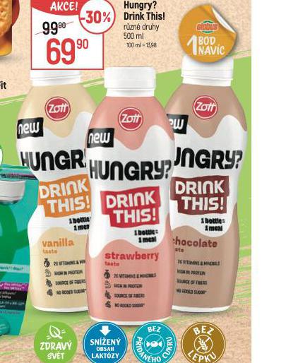 HUNGRY ? DRINK THIS!
