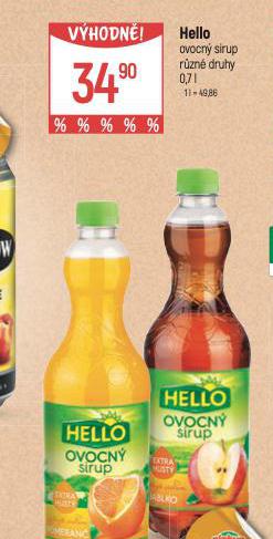 HELLO OVOCN SIRUP