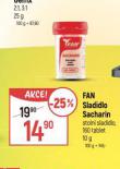 FAN SLADIDLO SACHARIN