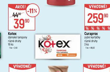 KOTEX TAMPONY