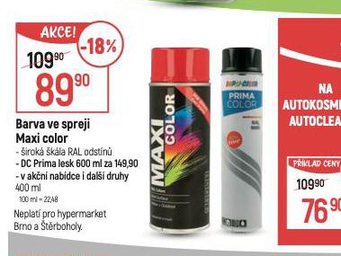 BARVA VE SPREJI MAXI COLOR