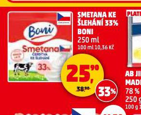 SMETANA KE LEHN 33% BONI