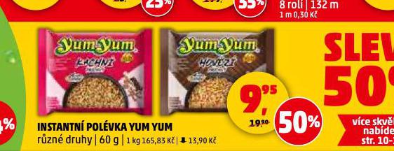 YUM YUM INSTANTN NUDLOV POLVKA