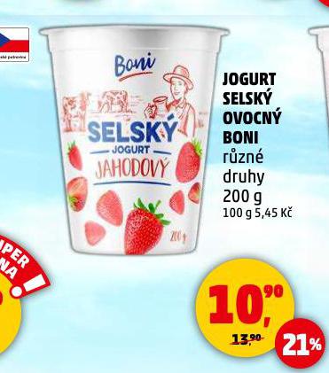JOGURT SELSK OVOCN BONI
