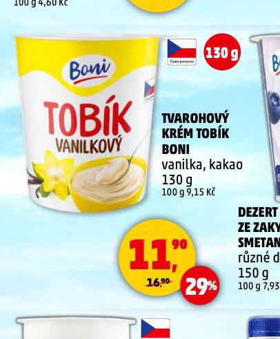 TVAROHOV KRM TOBK BONI