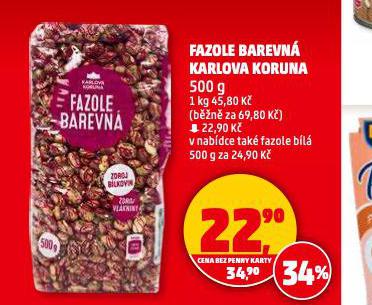 FAZOLE BAREVN KARLOVA KORUNA