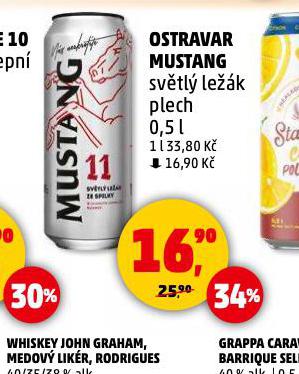 PIVO OSTRAVAR MUSTANG