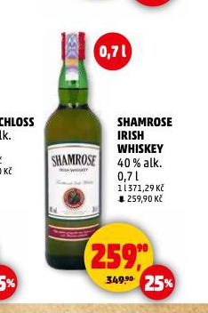 SHAMROSE IRISH WHISKEY