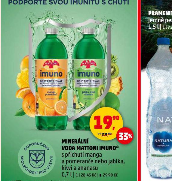 MINERLN VODA MATTONI IMUNO
