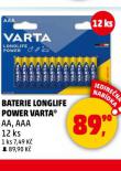 VARTA BATERIE LONGLIFE POWER