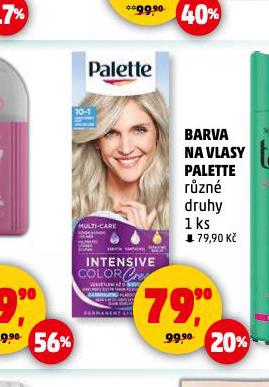 PALETTE BARVA NA VLASY