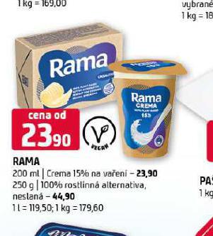 RAMA 100% ROSTLINN ALTERNATIVA