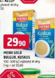 MENU GOLD BULGUR, KUSKUS